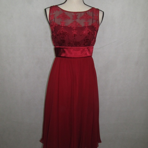 Max and Cleo Sleeveless Dress Sizes 6 8 100% Silk - Picture 3 of 7